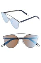 Women's Tilda Swinton X Gentle Monster Trick Of The Light 60mm Shield Sunglasses - Blue Mirror
