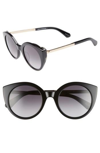 Women's Kate Spade New York Norinas 50mm Cat Eye Sunglasses - Black