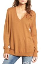 Women's Treasure & Bond V-neck Sweater - Brown