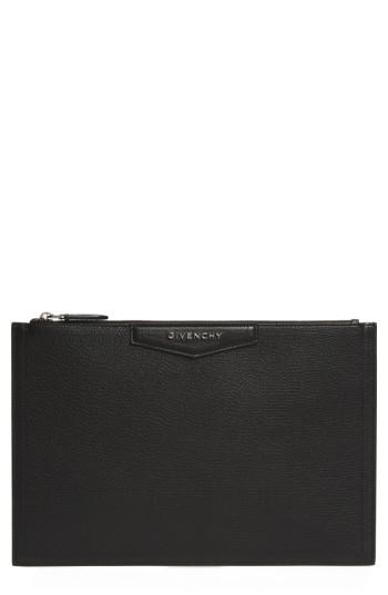 Givenchy Medium Antigona Leather Pouch - Beige