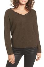 Women's Astr The Label Twist Back Sweater - Green