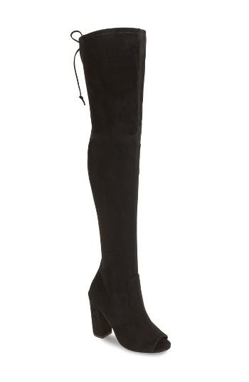 Women's Steve Madden Elliana Over The Knee Open Toe Boot