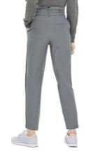 Women's Topshop Belted Paperbag Peg Trousers Us (fits Like 0) - Grey
