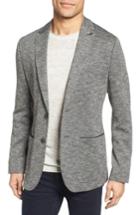 Men's Ted Baker London Italy Modern Slim Fit Textured Jersey Blazer (m) - Grey