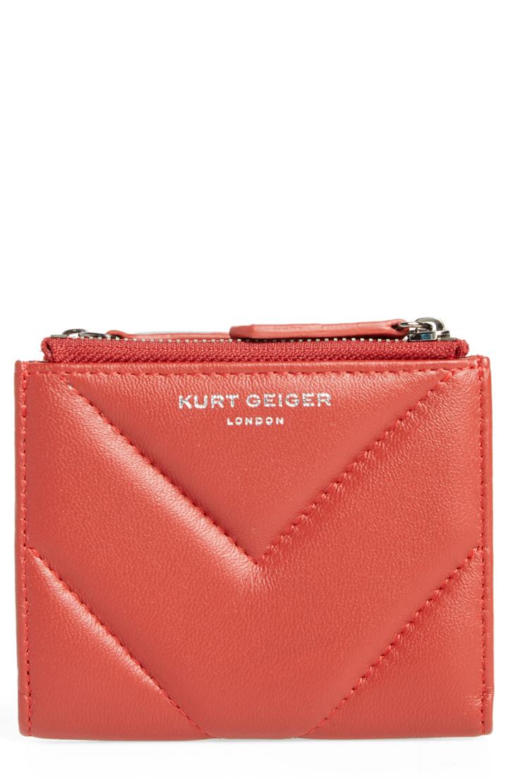 Women's Kurt Geiger London Leather Mini Wallet - Red
