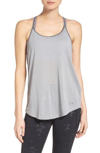 Women's Under Armour Threadborne Tank - Grey