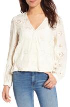 Women's Hinge Eyelet Surplice Top