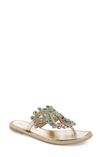 Women's Lauren Lorraine St. Tropez Sandal M - Metallic