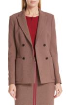 Women's Boss Joliviena Check Suit Jacket - Red