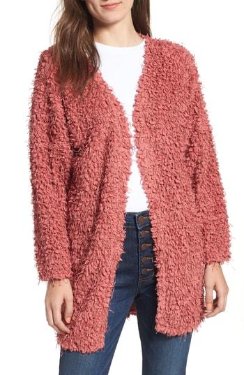 Women's Somedays Lovin Here We Go Again Eyelash Cardigan - Pink