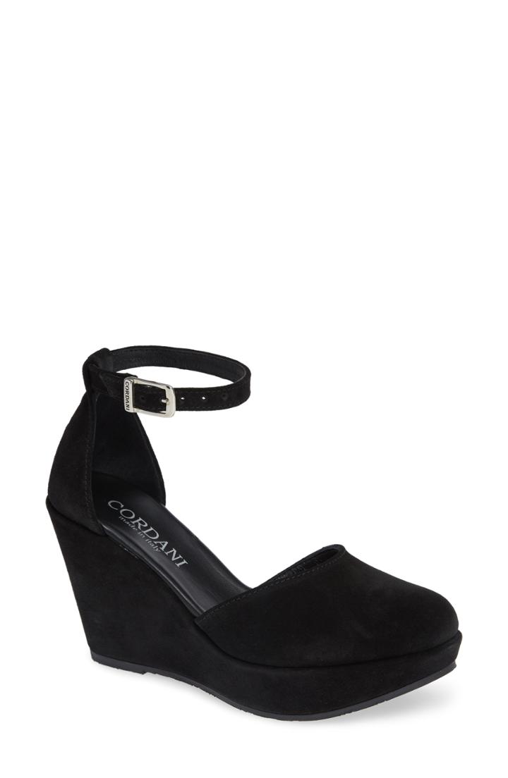 Women's Cordani Robbins Wedge Pump .5us / 36eu - Black