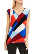 Women's Vince Camuto Marina Blocks Mixed Media Top