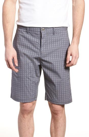 Men's W.r.k Tristen Check Shorts - Grey
