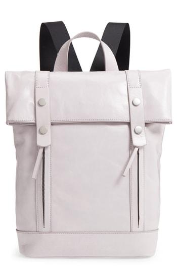Treasure & Bond Remy Glazed Leather Backpack - Grey