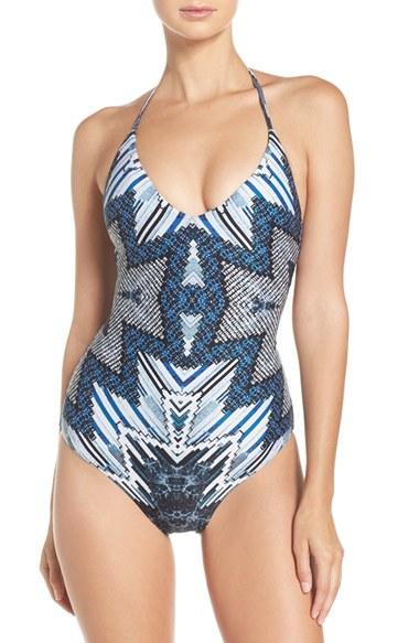 Women's Red Carter Mio Print One-piece Swimsuit
