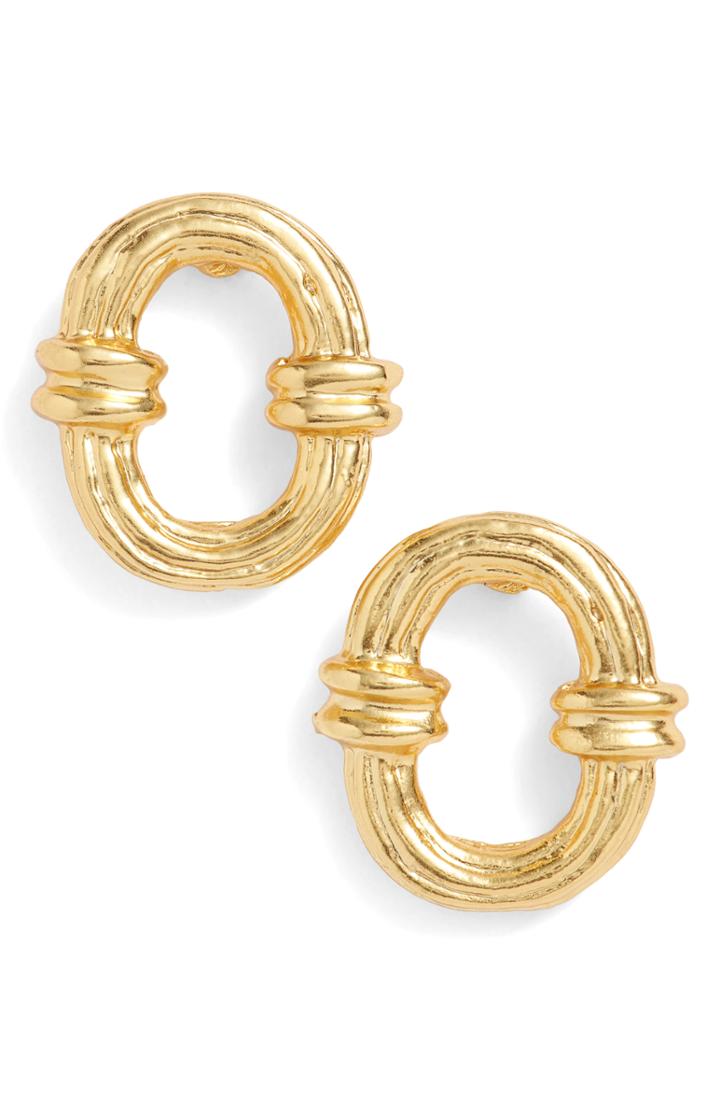 Women's Karine Sultan Textured Hoop Earrings