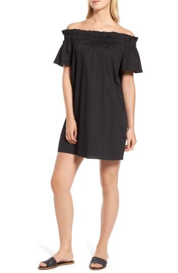 Women's Pleione Off The Shoulder Poplin Shift Dress