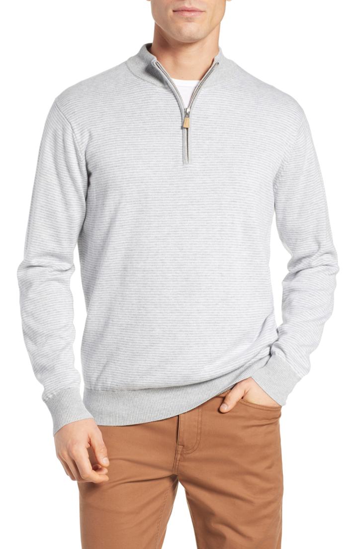 Men's Peter Millar Crown Regular Fit Half Zip Pullover - Black