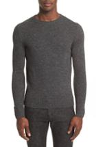 Men's A.p.c. Pull Salford Speckled Crewneck Sweater, Size - Black