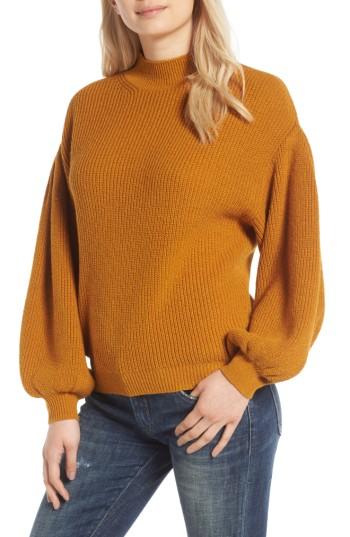 Women's Leith Blouson Sleeve Sweater - Brown