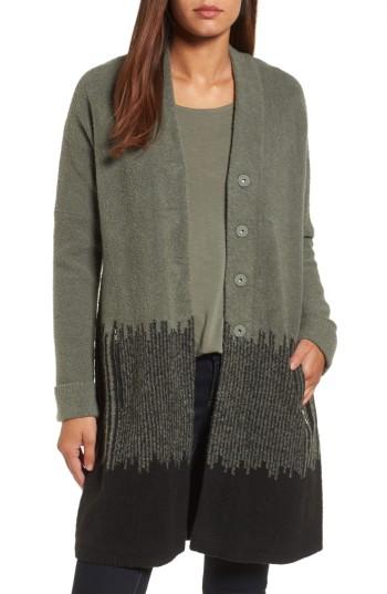 Women's Nic+zoe Block Stripe Jacket - Green