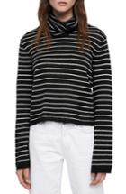 Women's Allsaints Marty Stripe Roll Neck Sweater - Black