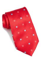 Men's Nordstrom Men's Shop Geometric Silk Tie, Size - Red