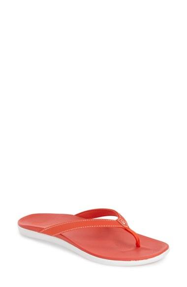 Women's Olukai 'ho Opio' Flip Flop M - Red