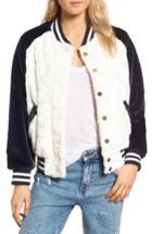 Women's Rails Posey Faux Fur Track Jacket - Ivory