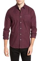 Men's Descendant Of Thieves Tinto Plaid Woven Shirt, Size - Red