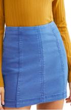 Women's We The Free By Free People Modern Denim Skirt - Blue/green