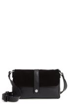 Treasure & Bond Joni Suede & Leather Crossbody Bag - Black