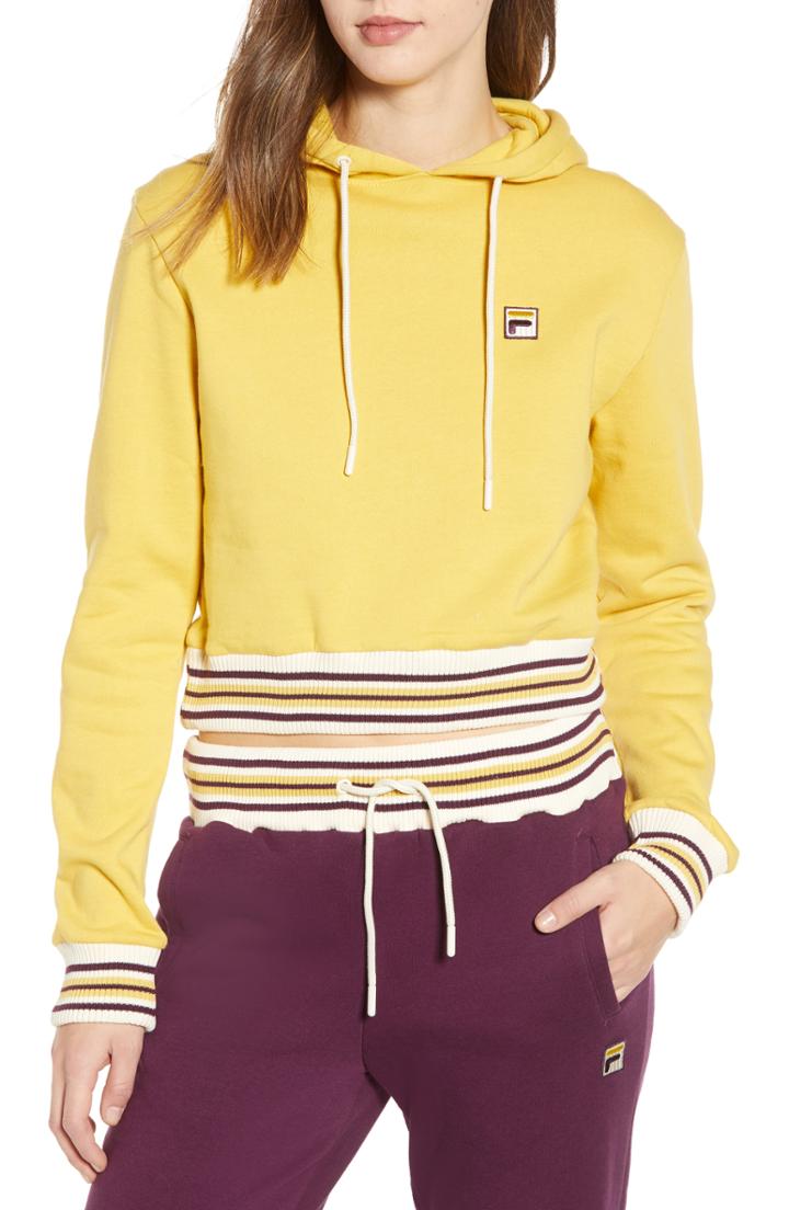 Women's Fila Bailey Hoodie - Yellow