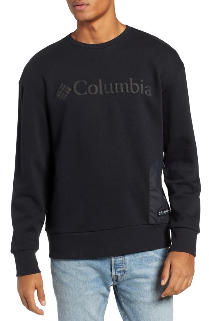 Men's Columbia Bugasweat Crewneck Sweatshirt - Black