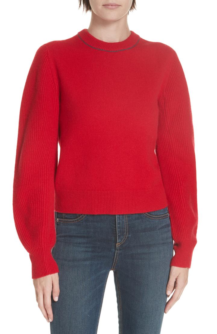 Women's Rag & Bone Yorke Cashmere Sweater - Red