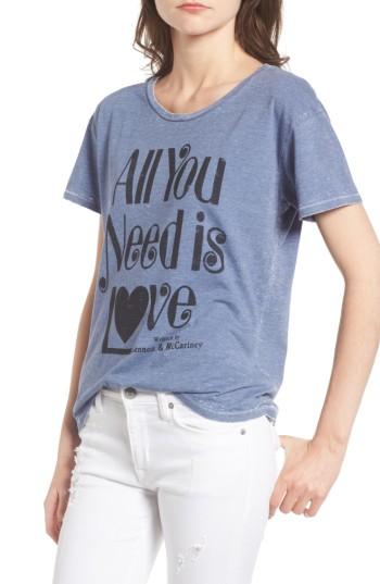 Women's Junk Food All You Need Tee - Blue