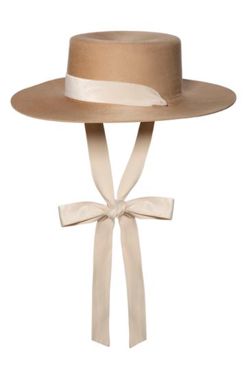 Women's Bijou Van Ness The Heiress Wool Bolero Hat - Beige