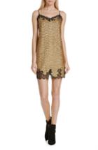 Women's Robert Rodriguez Sequin Lace Camisole Dress - Yellow