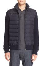Men's Moncler Quilted Down Sweater Jacket