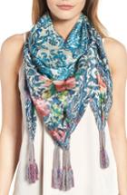 Women's Johnny Was Horizon Print Square Silk Scarf