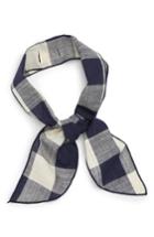 Women's Donni Charm Gigi Gingham Scarf, Size - Blue