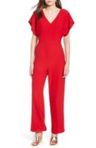 Women's Leith Easy Crepe Jumpsuit - Red