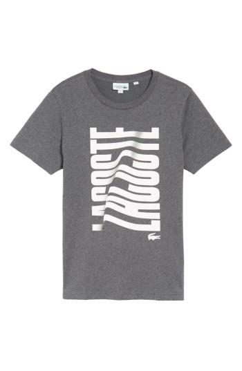 Men's Lacoste Vertical Graphic T-shirt (m) - Black