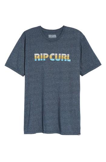 Men's Rip Curl Pumped Mock Twist Graphic T-shirt, Size - Blue