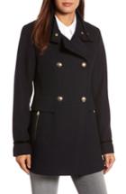 Women's Vince Camuto Wool Blend Military Coat - Blue