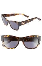 Women's Max Mara Flat Ii 54mm Cat Eye Sunglasses - Havana Black