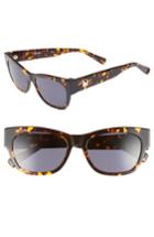 Women's Max Mara Flat Ii 54mm Cat Eye Sunglasses - Havana Black
