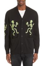 Men's Ovadia & Sons Skeleton Cardigan - Black