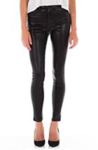 Women's Fidelity Denim Luna Coated High Waist Skinny Ankle Jeans - Black