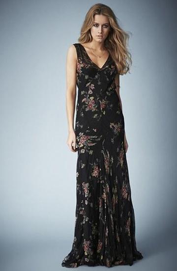 Kate Moss For Topshop Floral Chiffon Maxi